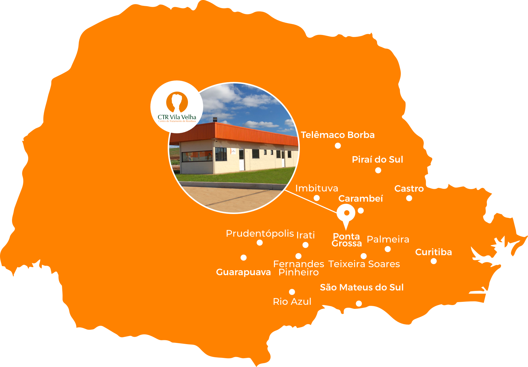 Mapa de localização do CTR Vila Velha